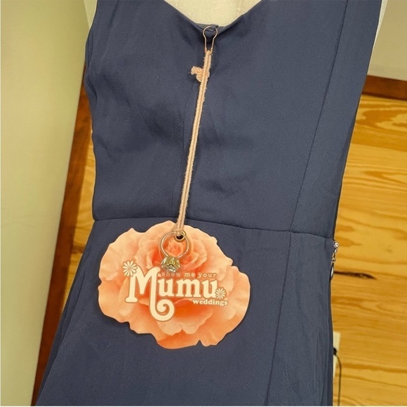 Show Me Your Mumu Jenn Maxi Dress in Rich Navy Crisp Large NWT - Picture 10 of 16